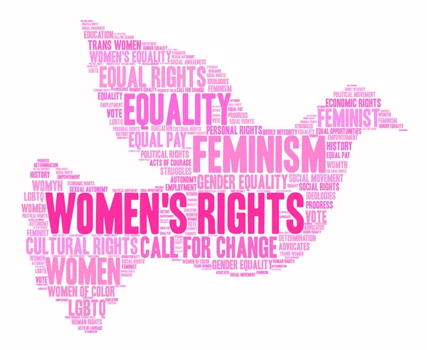 Awan Hak Asasi Perempuan - Stok Vektor