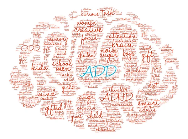 AÑADIR Word Cloud — Vector de stock