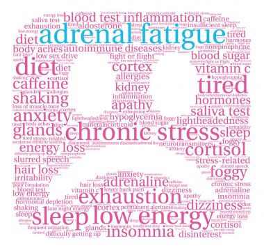Adrenal Yorgunluk kelime bulutu