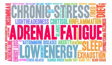 Adrenal Yorgunluk kelime bulutu