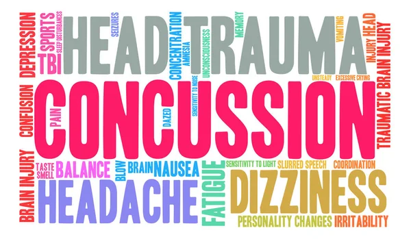 stock vector Concussion Word Cloud