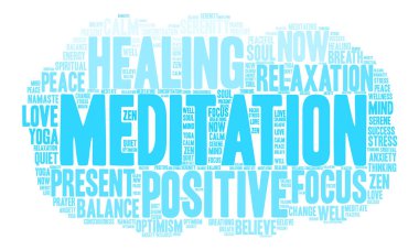 Meditasyon kelime bulutu