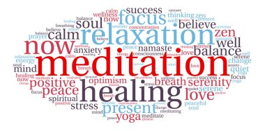 Meditasyon kelime bulutu