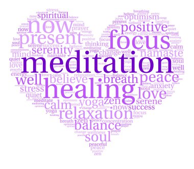 Meditasyon kelime bulutu