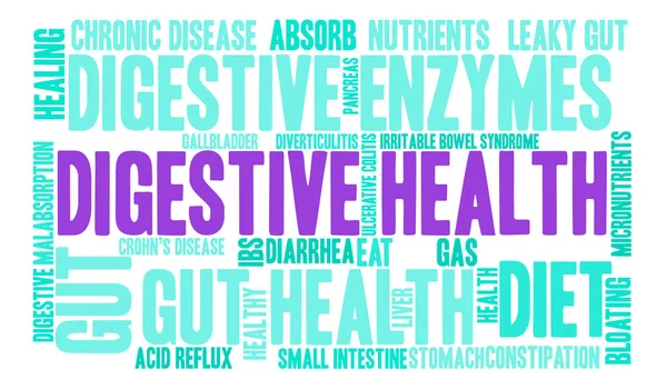 Santé digestive Word Cloud — Image vectorielle