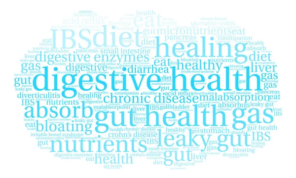 Santé digestive Word Cloud — Image vectorielle