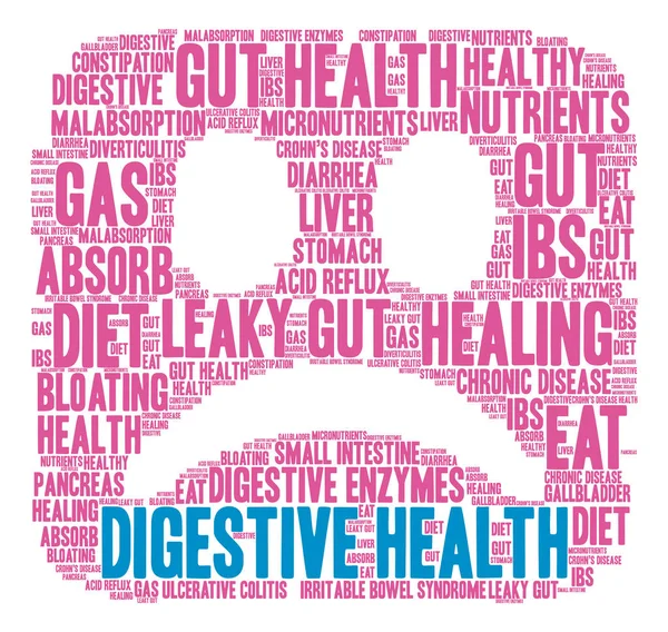 Santé digestive Word Cloud — Image vectorielle