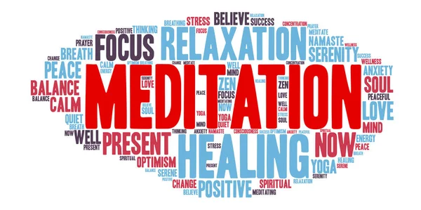 Meditasyon kelime bulutu