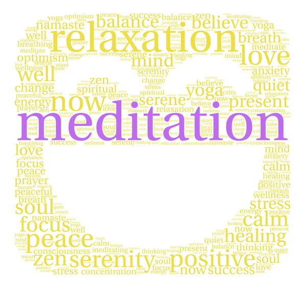 Meditasyon kelime bulutu