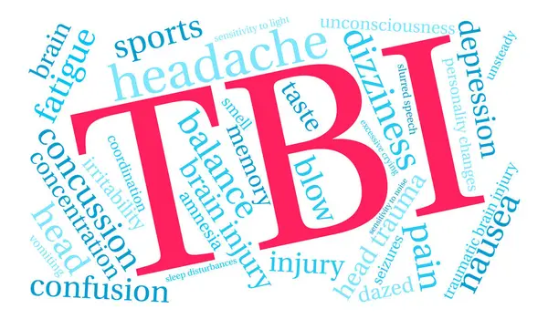 TBI Word Cloud — Vetor de Stock