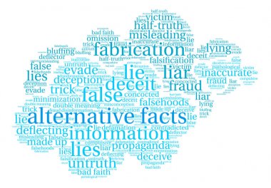 Alternatif gerçekler kelime bulutu