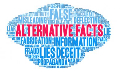 Alternatif gerçekler kelime bulutu