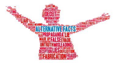 Alternatif gerçekler kelime bulutu