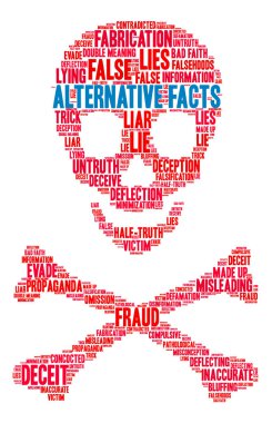 Alternative Facts Word Cloud clipart