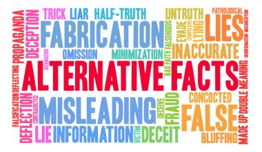 Alternatif gerçekler kelime bulutu