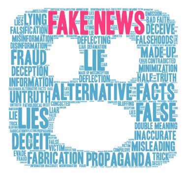 Sahte haber kelime bulutu