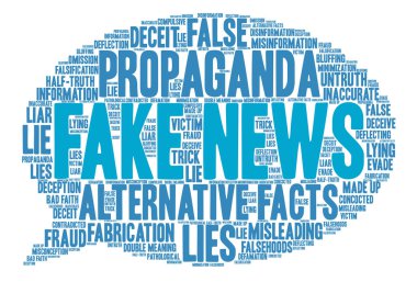 Sahte haber kelime bulutu
