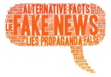 Sahte haber kelime bulutu