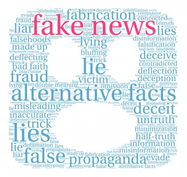 Sahte haber kelime bulutu