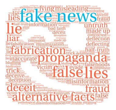 Sahte haber kelime bulutu