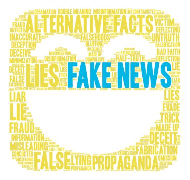 Sahte haber kelime bulutu