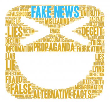 Sahte haber kelime bulutu