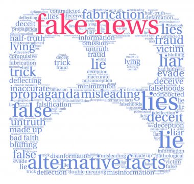 Sahte haber kelime bulutu