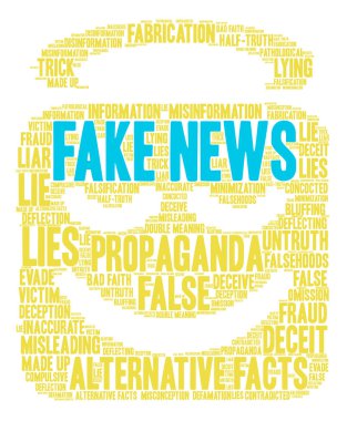 Sahte haber kelime bulutu