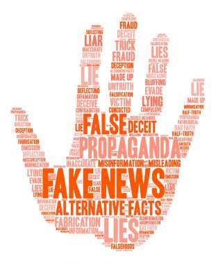 Sahte haber kelime bulutu