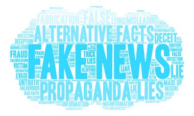 Sahte haber kelime bulutu