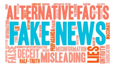 Sahte haber kelime bulutu