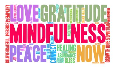 Mindfulness kelime bulutu