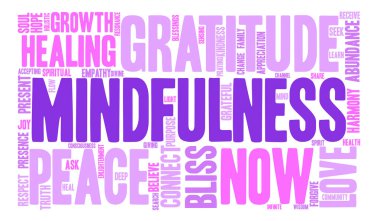 Mindfulness kelime bulutu