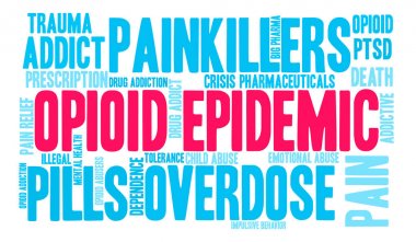 Opioid salgın kelime bulutu