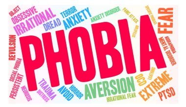 Fobi kelime bulutu