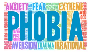 Fobi kelime bulutu