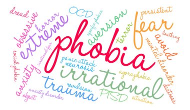 Fobi kelime bulutu