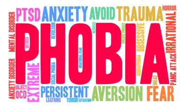 Fobi kelime bulutu