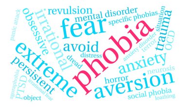 Fobi kelime bulutu
