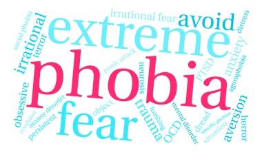 Fobi kelime bulutu
