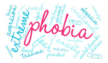 Fobi kelime bulutu