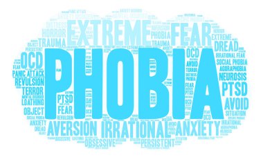 Fobi kelime bulutu