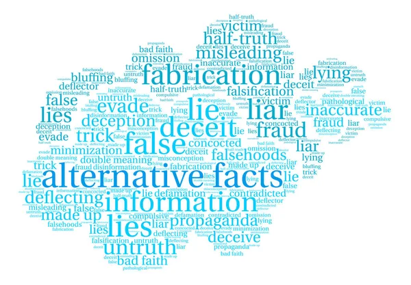 Alternatif gerçekler kelime bulutu