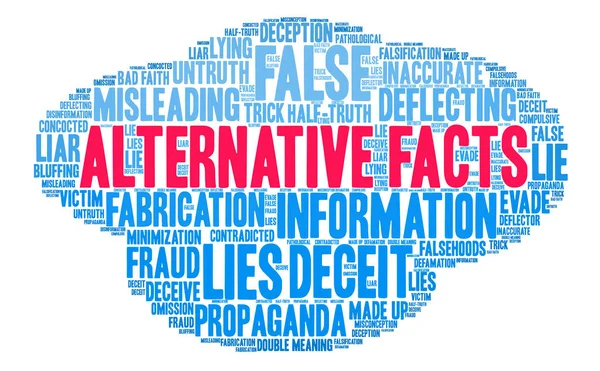 Alternatif gerçekler kelime bulutu