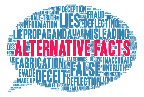 Alternatif gerçekler kelime bulutu