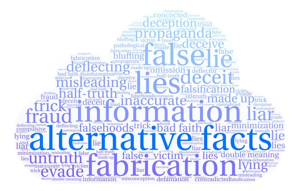 Alternatif gerçekler kelime bulutu