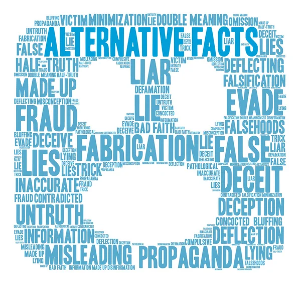 Alternatif gerçekler kelime bulutu