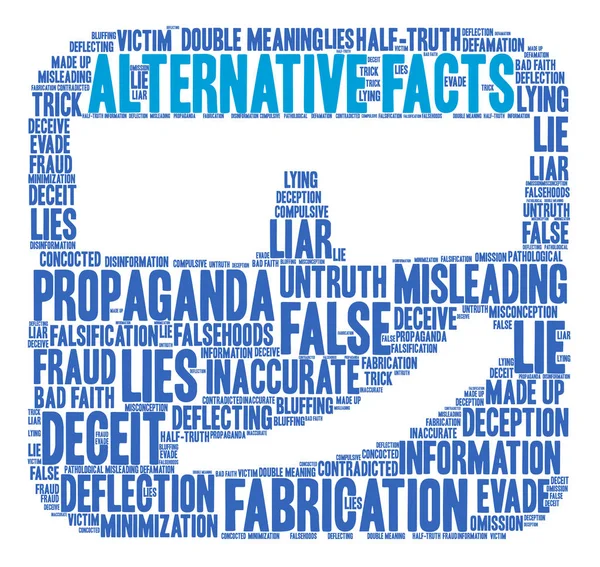 Alternatif gerçekler kelime bulutu