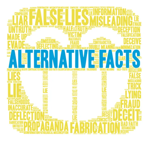 Alternatif gerçekler kelime bulutu