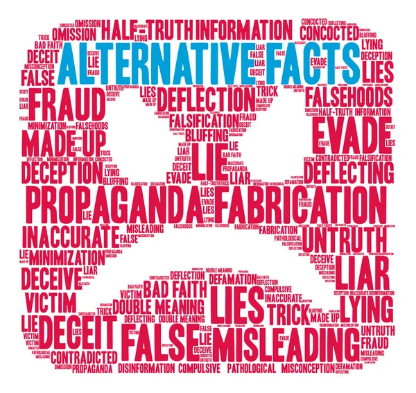 Alternatif gerçekler kelime bulutu